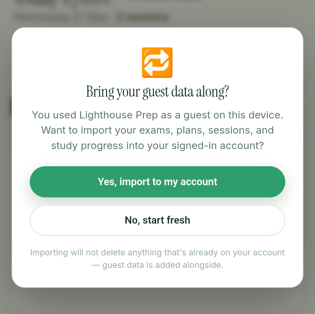 Merge guest data modal