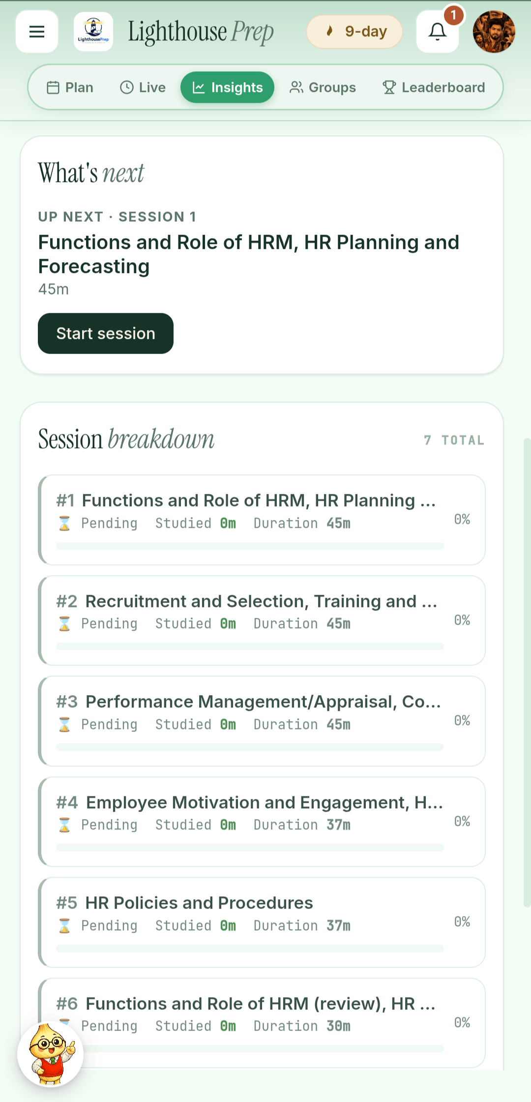 Insights Report — flexible plan